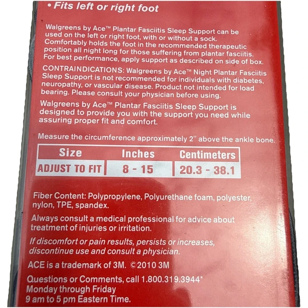 WALGREENS PLANTAR FASCIITIS FOOT SUPPORT OVERNIGHT, SLEEP‎ SUPPORT Tried On